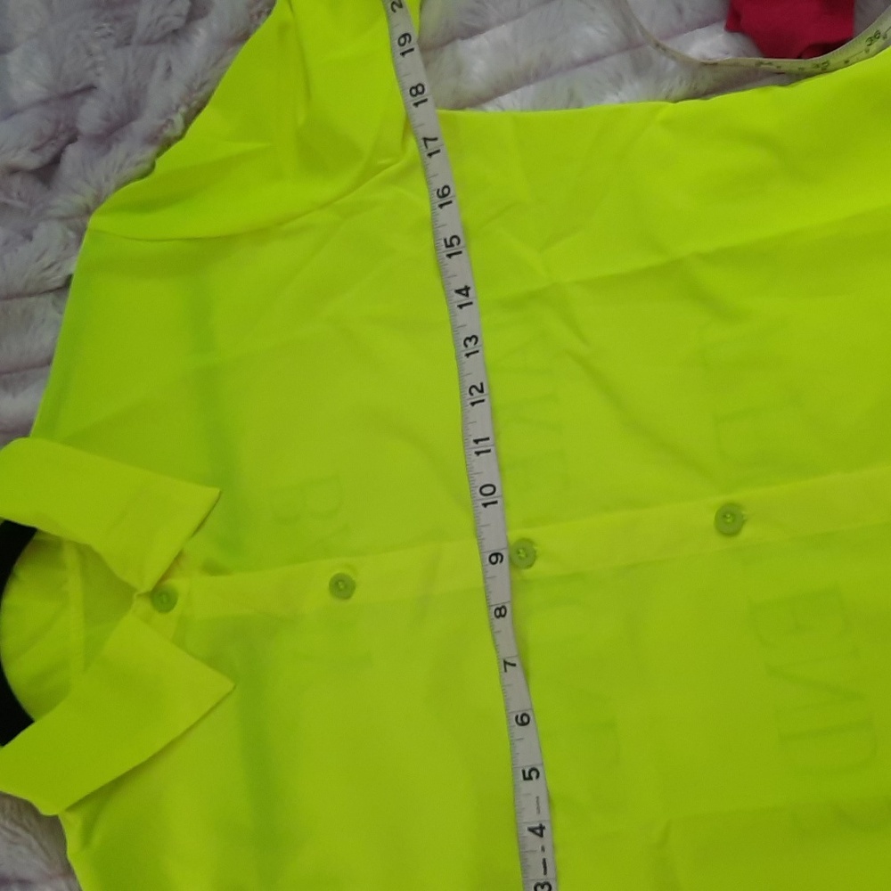 No Brand Fluorescent Green Loose Baby Make Money Not Friends Shirt Dress Size S - Picture 4 of 8